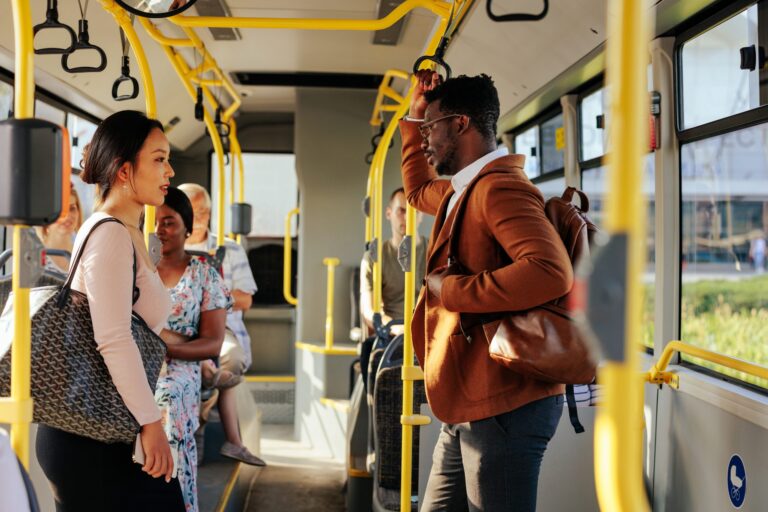 An,Asian,Woman,Is,Talking,To,A,Black,Man,While
