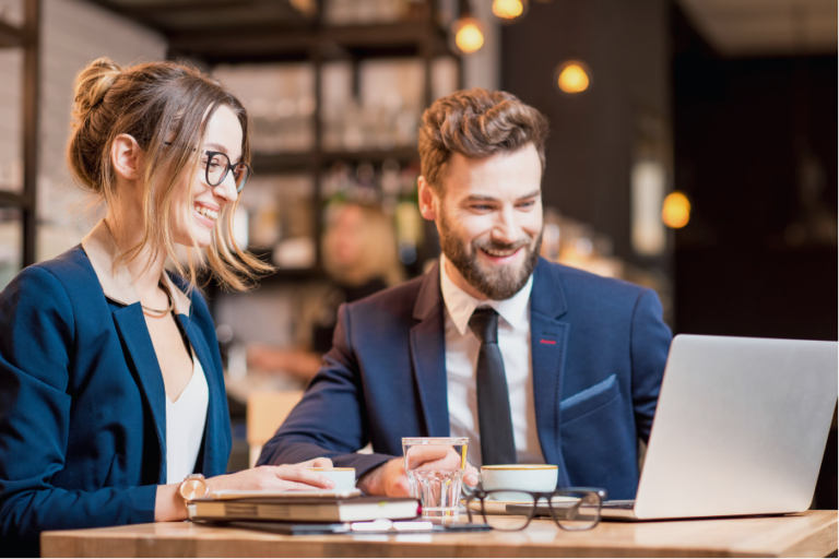financial professionals at work
